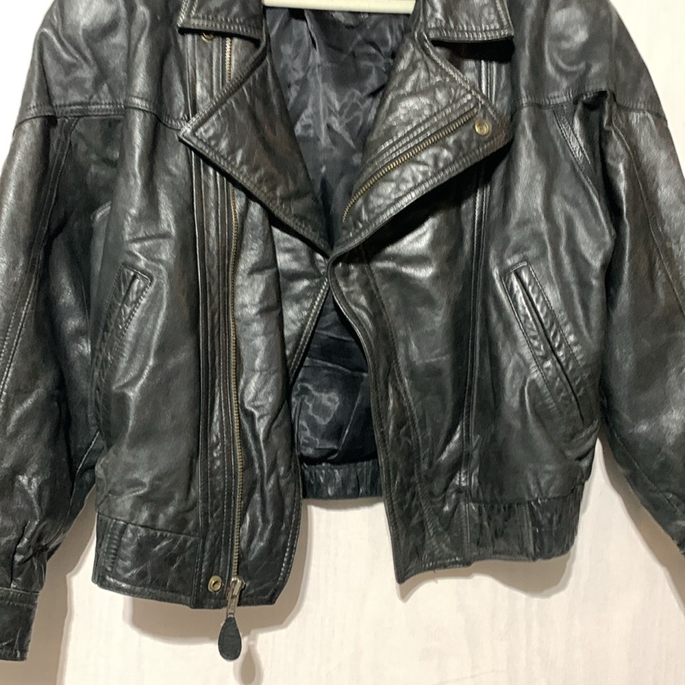 Vintage 80s AM2 Leather Jacket - Picture 4 of 9